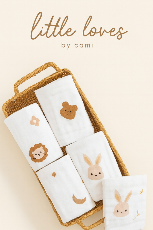 Little Safari Muslin Burp Cloth Set