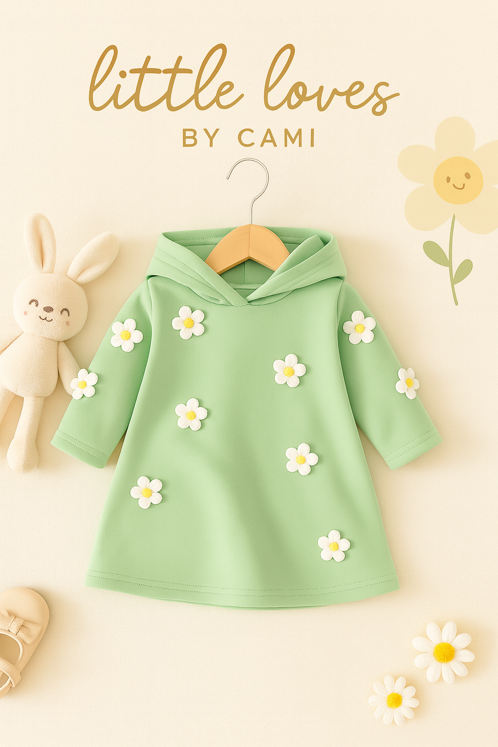 Little Blossom Hoodie Dress