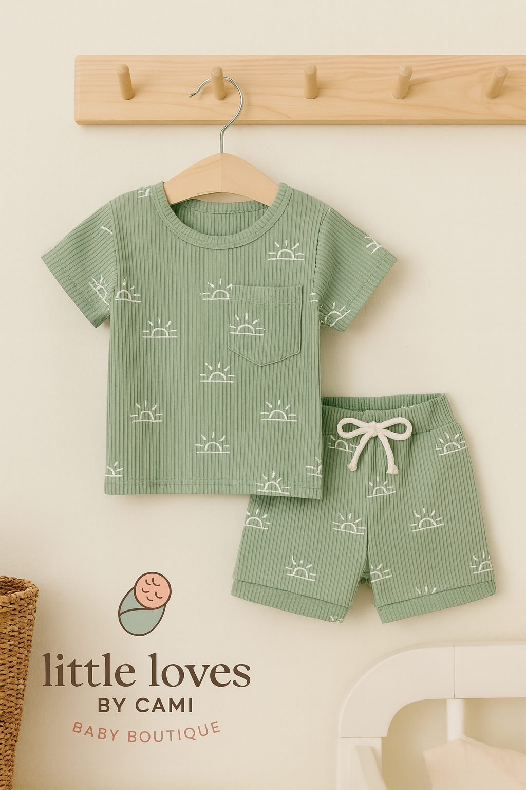 Little Sun Rays Ribbed Set