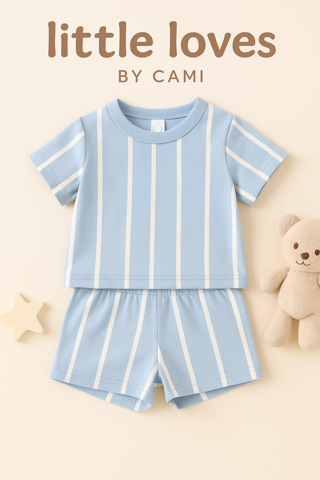 Blue Skies Striped Set